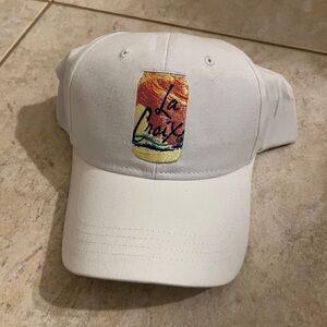 White La Croix Embroidered Hat